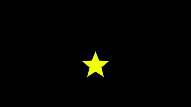 Single glowing star sparkle shine animation, white shining particles with glowing magic burst, cartoon doodle twinkle effects, seamless loop animation on black screen, 4k video