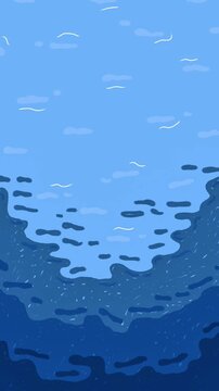blue water surface background