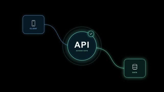 API Access Gate Verifying Client Key for Secure Data Transfer