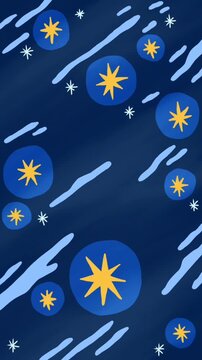 seamless background with stars