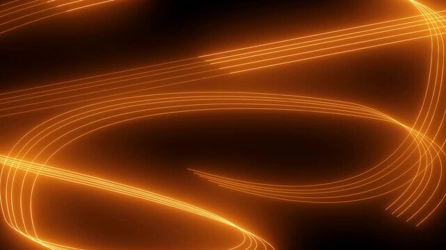 Dynamic glowing light trails abstract motion background for creative marketing