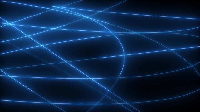 Abstract blue light trails footage for modern tech and futuristic backgrounds