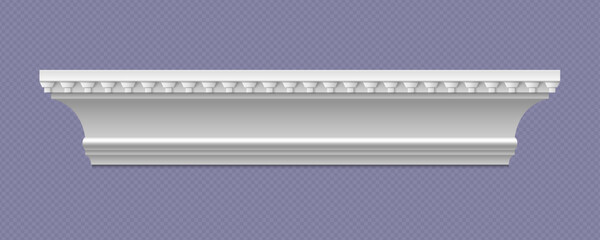 Classic Decorative Wall and Ceiling Molding Set – Elegant Crown Molding, Baseboard, and Architectural Trim Vector Collection © promaster