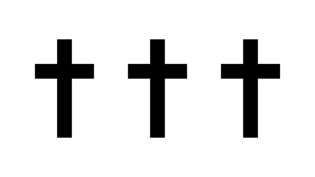 Three Christian Cross Symbols