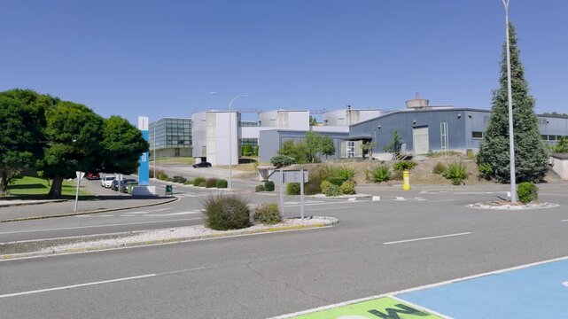 Modern buildings at Parque Tecnologico de Galicia in San Cibrao das Vinas, Ourense, Spain