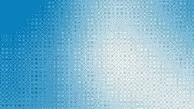 Bayer dither gradient pixel pattern blue ink on white 4K seamless loop