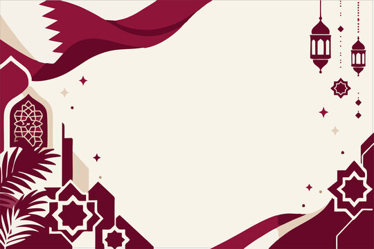 QATAR NATIONAL DAY VECTOR