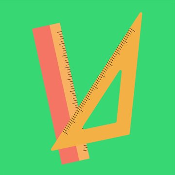Animated Triangle Ruler
