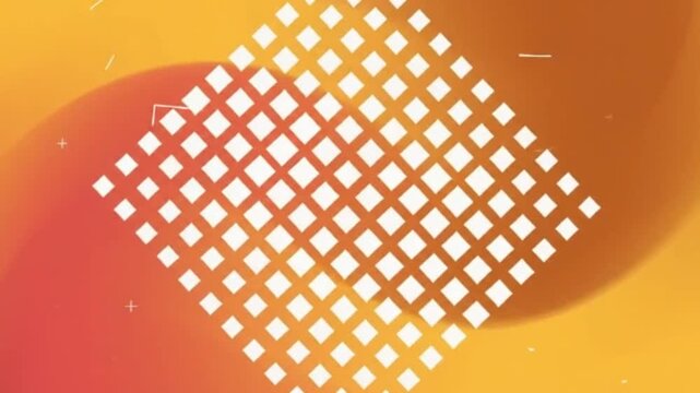 Abstract Geometric Rhombus Pattern Background with Warm Orange Yellow Gradient Vector