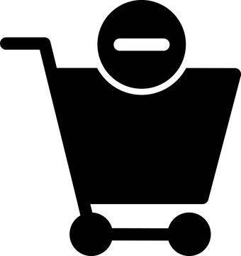 remove from cart icon for e-commerce and shopping management