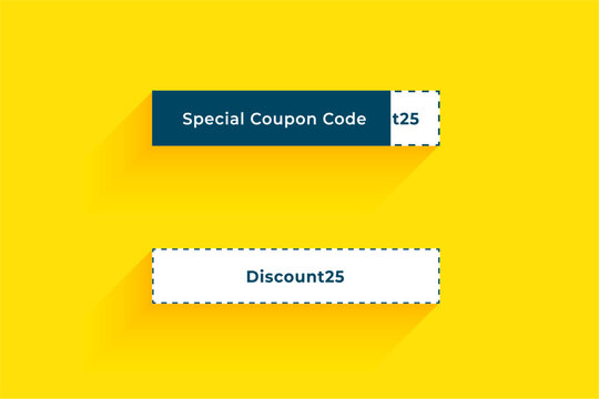special promo coupon code background design