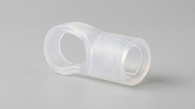 Silicone electrical plug puller grip on a light neutral background