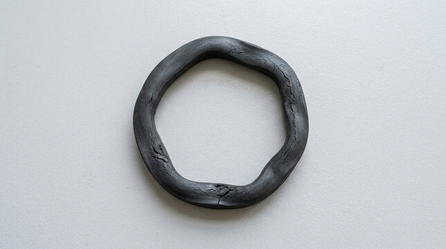 Chemically degraded and swollen rubber hydraulic backup ring