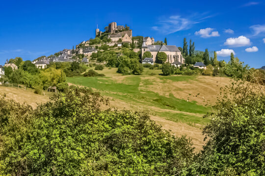 Turenne, village perch&eacute; de Corr&egrave;ze 
