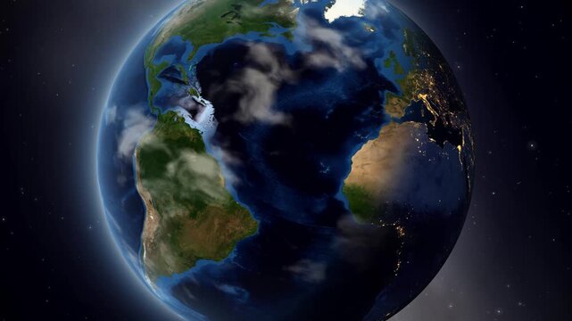 Earth Zoom In to San Francisco United States Satellite Map Animation