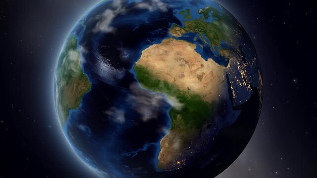 Earth Zoom In to Mojokerto Indonesia Satellite Globe Animation