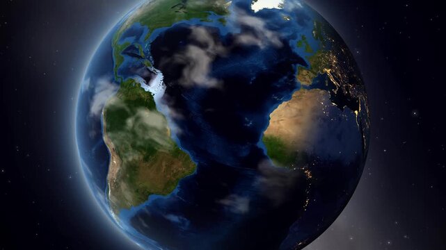 Earth Zoom In to Aguascalientes Mexico From Outer Space
