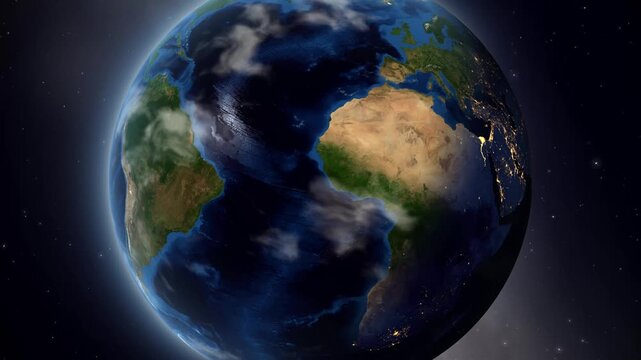 Earth Zoom In to Thohoyandou South Africa Satellite Animation