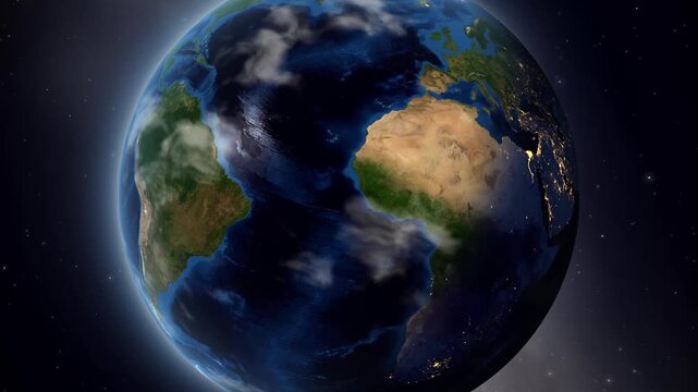 Earth Zoom In to Windhoek Namibia From Space