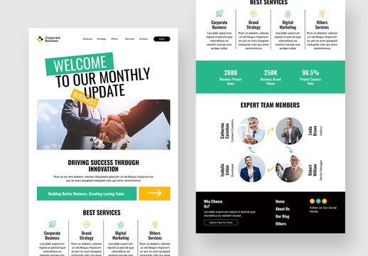Business Email Newsletter Template