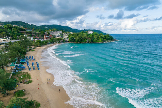 Aerial view of the natural scenery around Kata Forest Resort, Phuket, Thailand