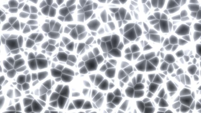 Abstract Microscopic View of Glowing White Cell Network Animation