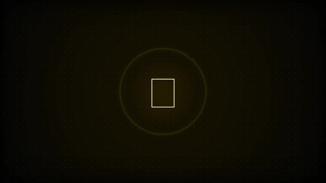 Power Button ON and OFF Animation with Glowing Cyberpunk Technology Interface