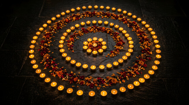 Festive luxury candlelight decorative background 52