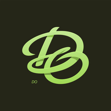 Letter D and O Monogram Vector Logo	