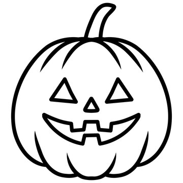 halloween jack o lantern vector icon