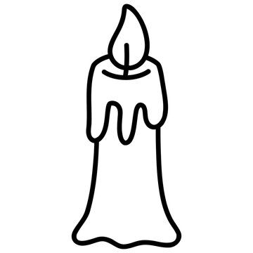 vector illustration of a candle