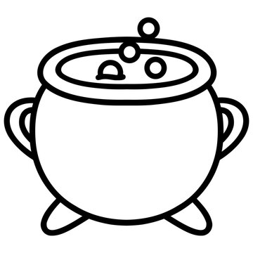  halloween witches cauldron icon