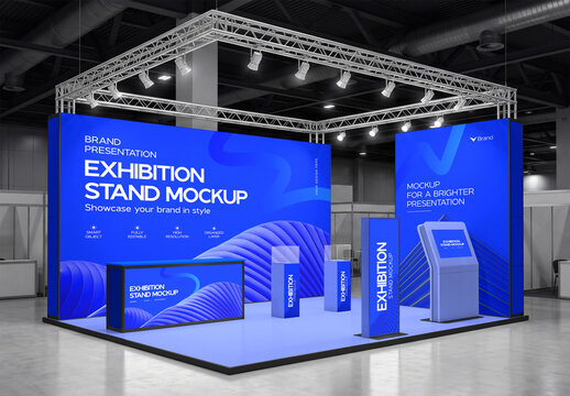 Exhibition Stand Booth Mockup