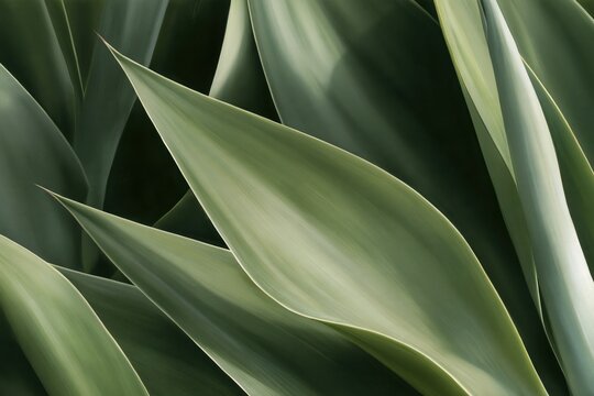 Agave plant leaves abstract pattern