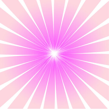 Fond radial rose avec rayons lumineux et &eacute;clat central brillant