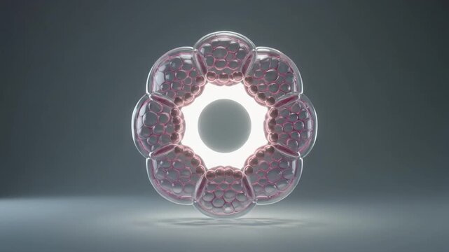 Plant cell wall concept Plant cell wall scan, 3D render