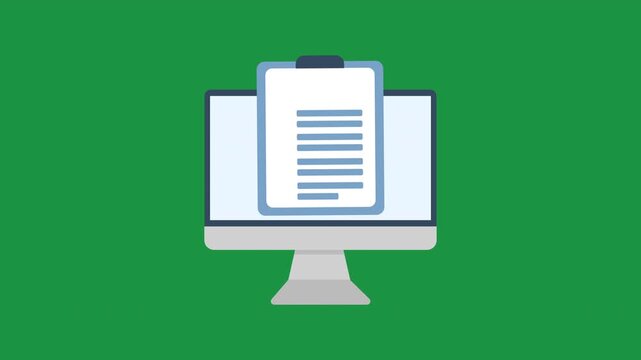 Computer with check list. To do list, work, report, goals for the day, planning, schedule, time table. Business concept
