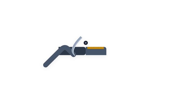 Professional Anvil Lopper Cutting Head Shearing Oak Branch 2D Vector Motion Graphic