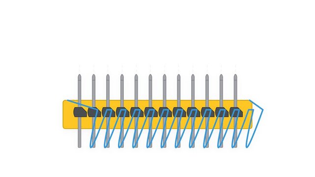 Computerized Flat Knitting Machine Sinker Plate and Steel Needles Mechanical Motion