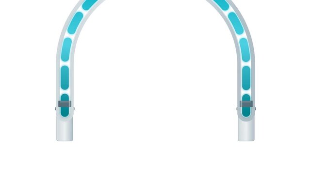 Cryogenic Liquid Helium Transfer Siphon Vacuum-Insulated Bayonet System Motion Graphic