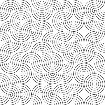 Abstract geometric pattern with intersecting dashed on transparent background