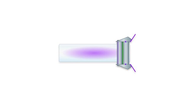 Semiconductor Quartz Furnace Tube End-Cap Clamp with Electric Violet Accents