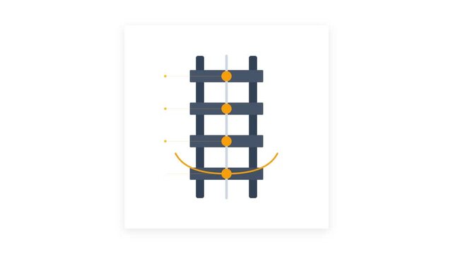 HVDC Thyristor Valve Module Motion Graphic - Industrial High-Voltage Energy Transmission in Slate and Amber