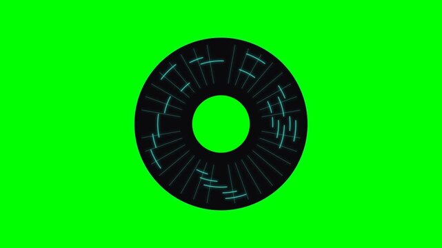 Superconducting Magnetic Energy Storage SMES Toroidal Coil with Neon Turquoise Flux Vectors