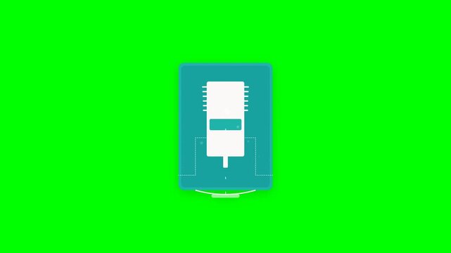 Aerospace Cryogenic Re-liquefier Unit Stirling Cooler Vector Animation