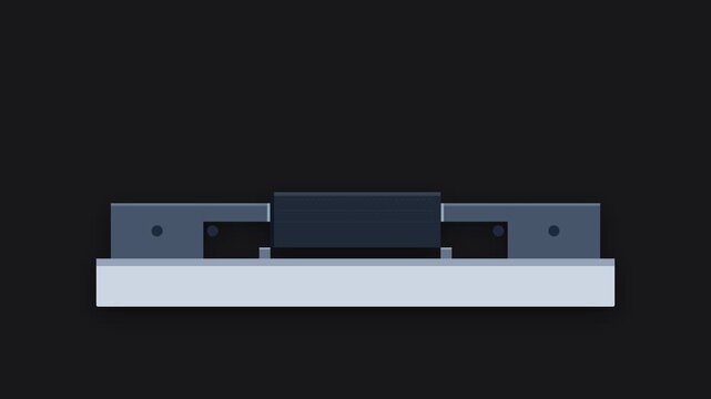 Precision Toolmaker Vise Modular Clamping Assembly Vector Motion Graphic