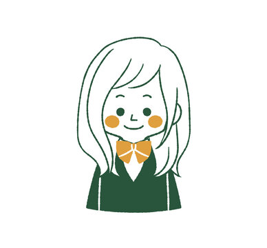 笑顔の女子学生