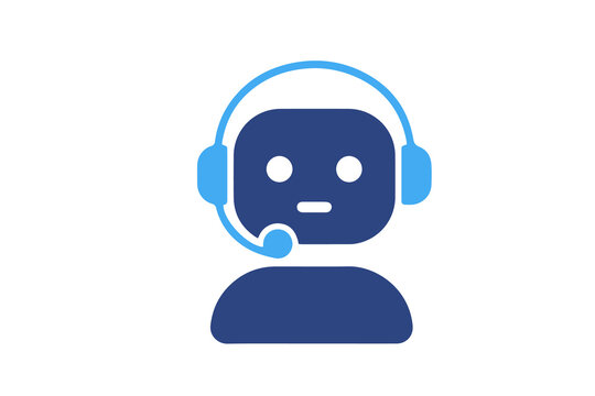 Customer service representative icon isolated on transparent background for business communication and support center graphic design elements