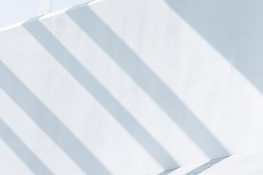 White Wall with Diagonal Shadow Patterns