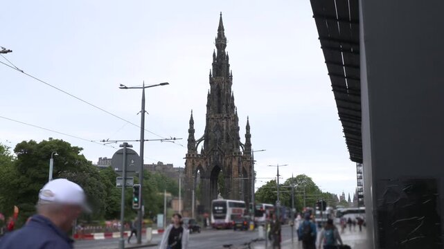 Scott Monument in Edinburgh, Scotland